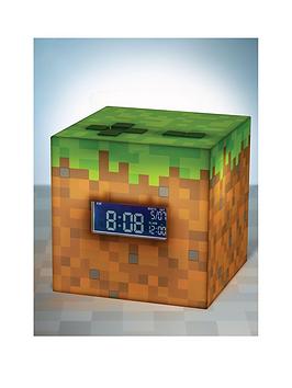 Product photograph of Minecraft Alarm Clock from very.co.uk