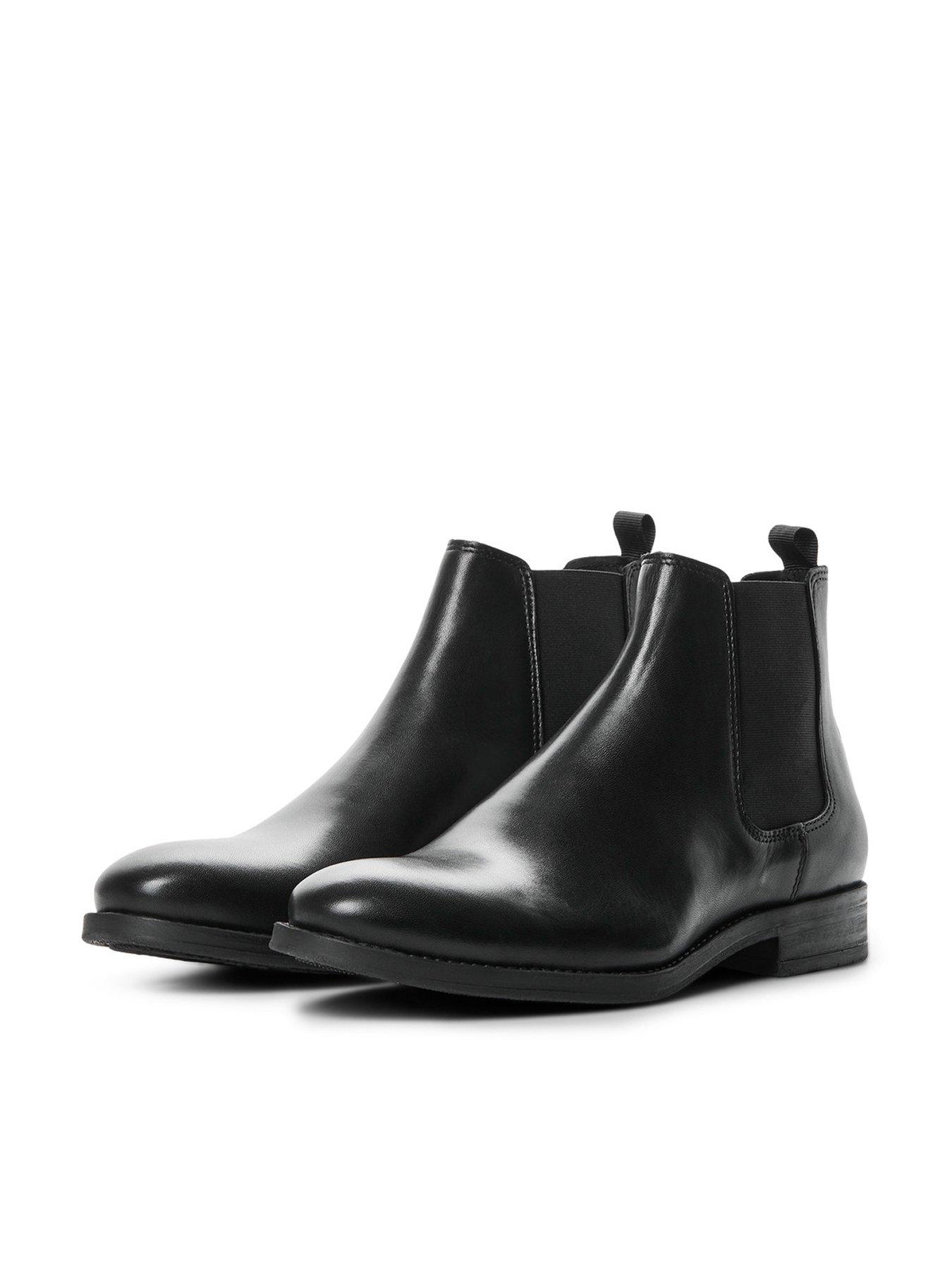 jack & jones leather chelsea boots