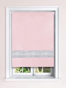 Product photograph of Very Home Diamante Blackout Roller Blind from very.co.uk