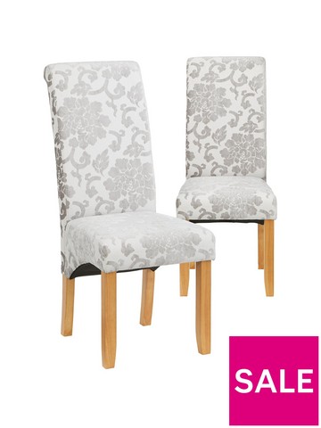 Dining Chairs Chair Set6s, Damask Dining Chair Covers Uk