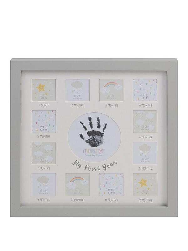 Image 1 of 3 of undefined Celebrations Multi Aperture Frame Grey with Ink Pad