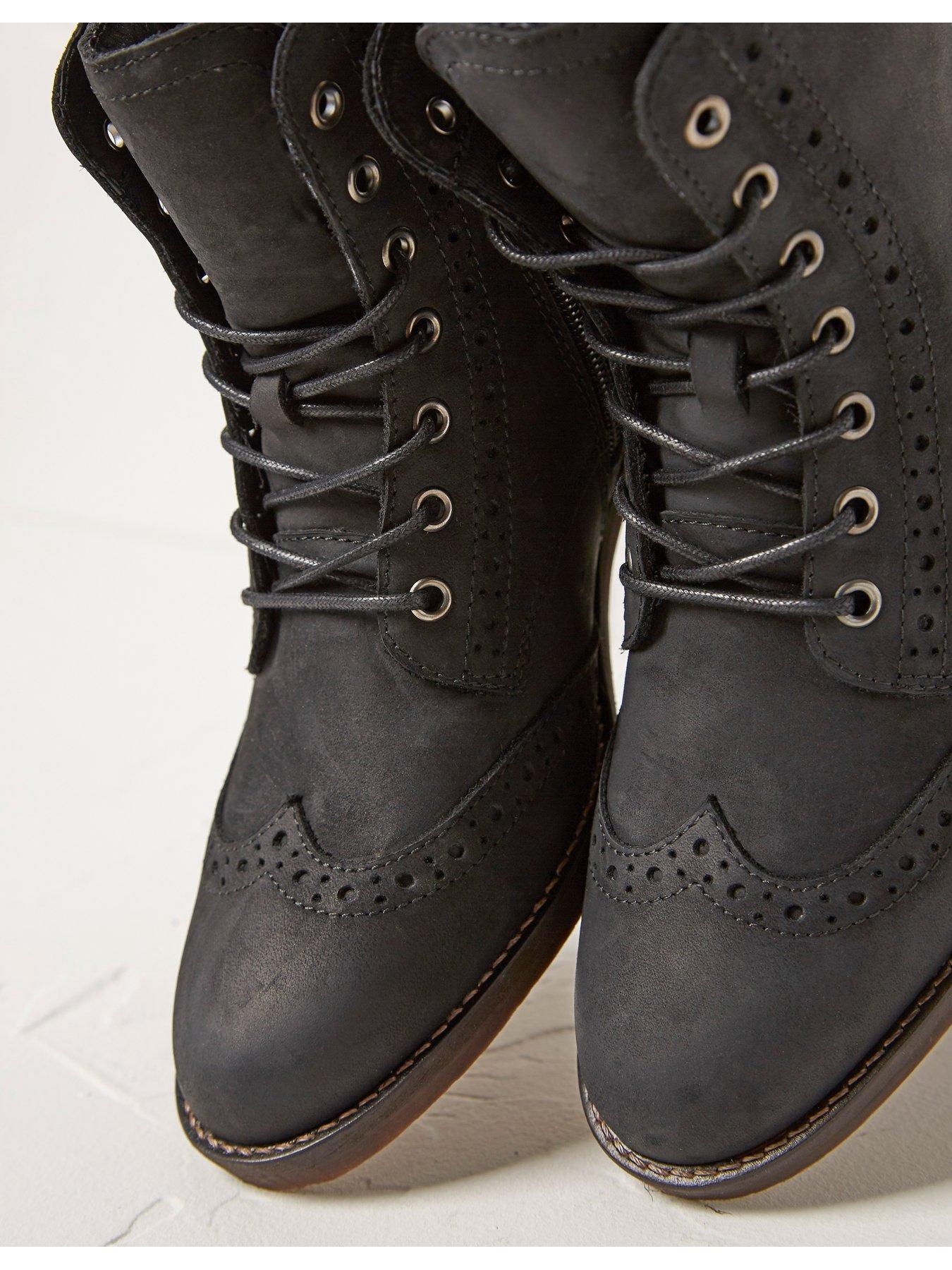 fat face leather boots