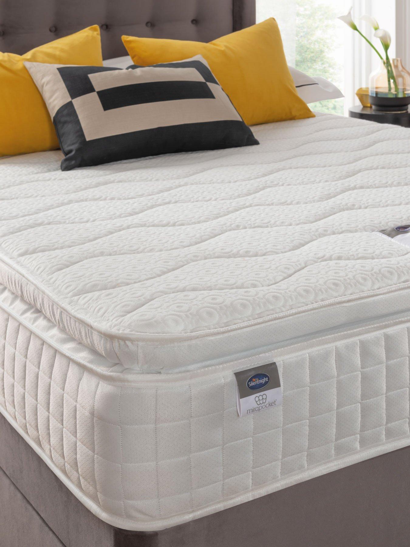 Image 5 of 7 of Silentnight 1000 Pocket Pillowtop&nbsp;Divan Bed with Storage Options&nbsp;(Headboard Included) - Velvet - Medium Firm