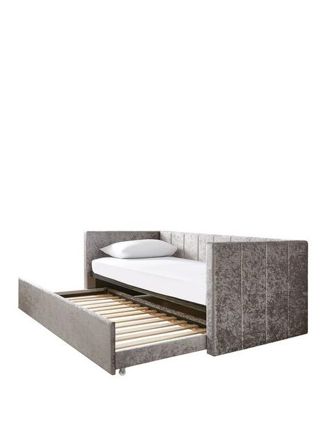 connie-crushed-velvet-day-bed-with-low-level-trundle-and-mattress-options-buy-and-save