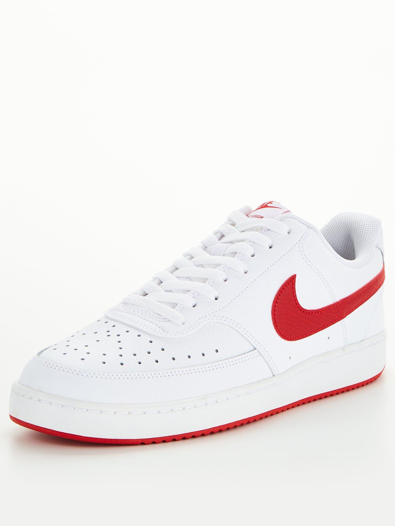 red nike court vision low