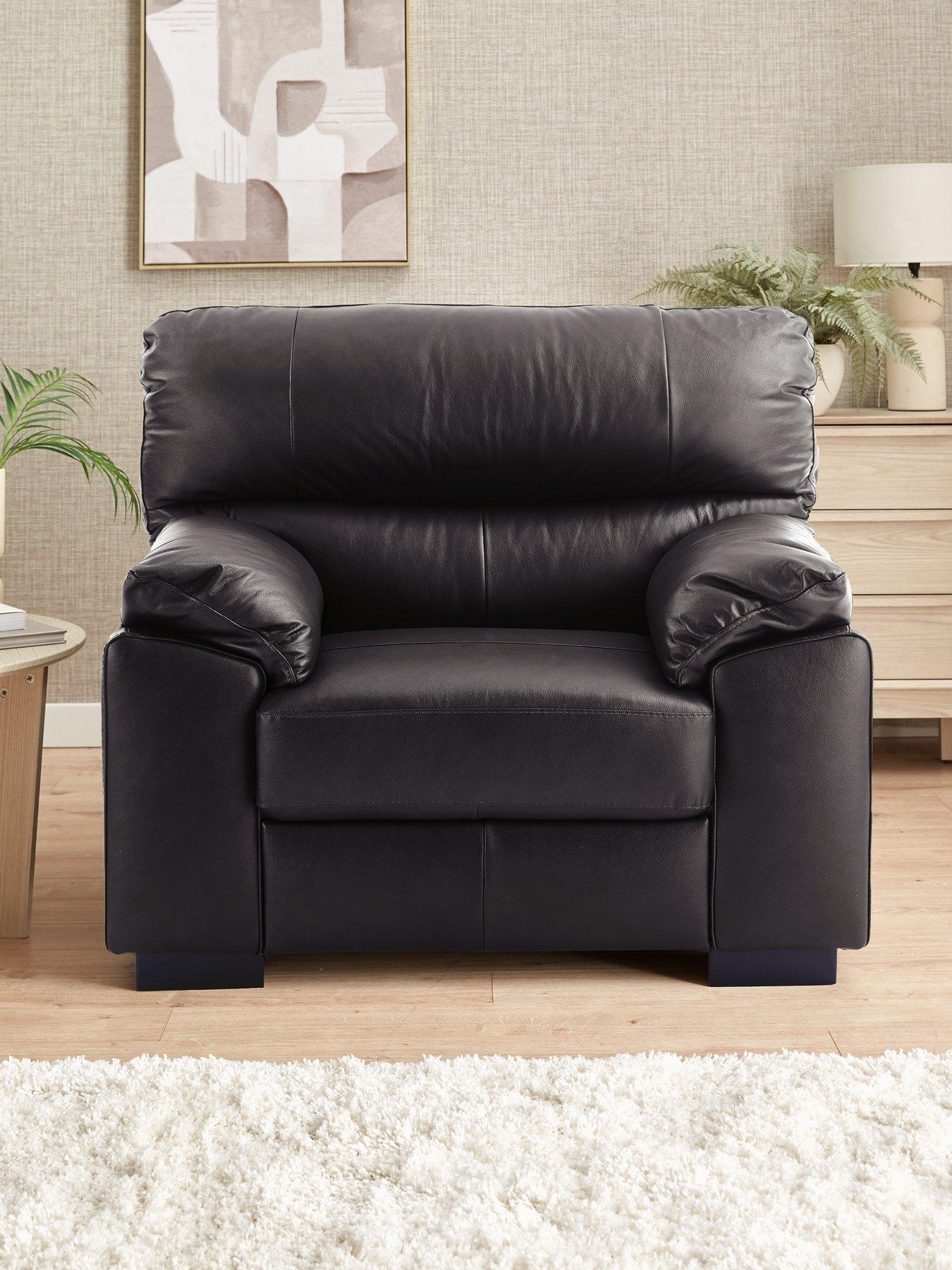 The Very Collection: Ambrose Italian Leather Armchair - FSC&reg; Certified