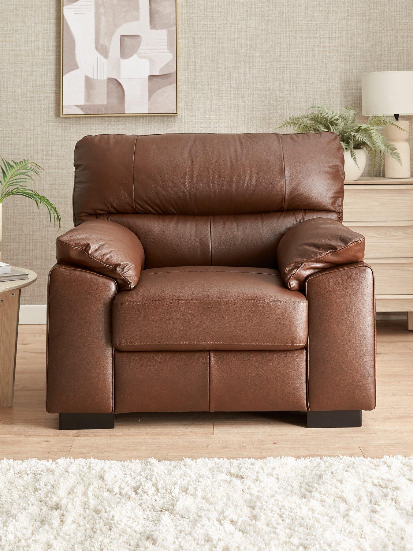 undefined Ambrose Leather Armchair - FSC® Certified