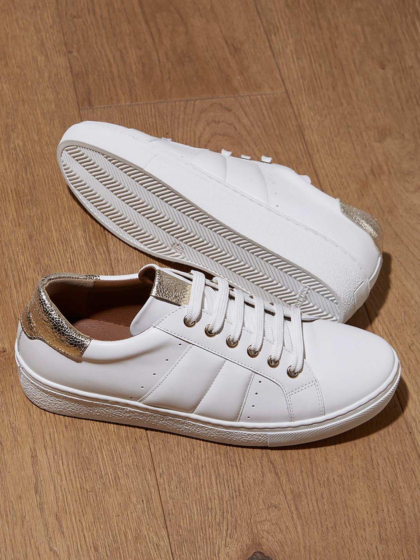mint velvet allie white trainers