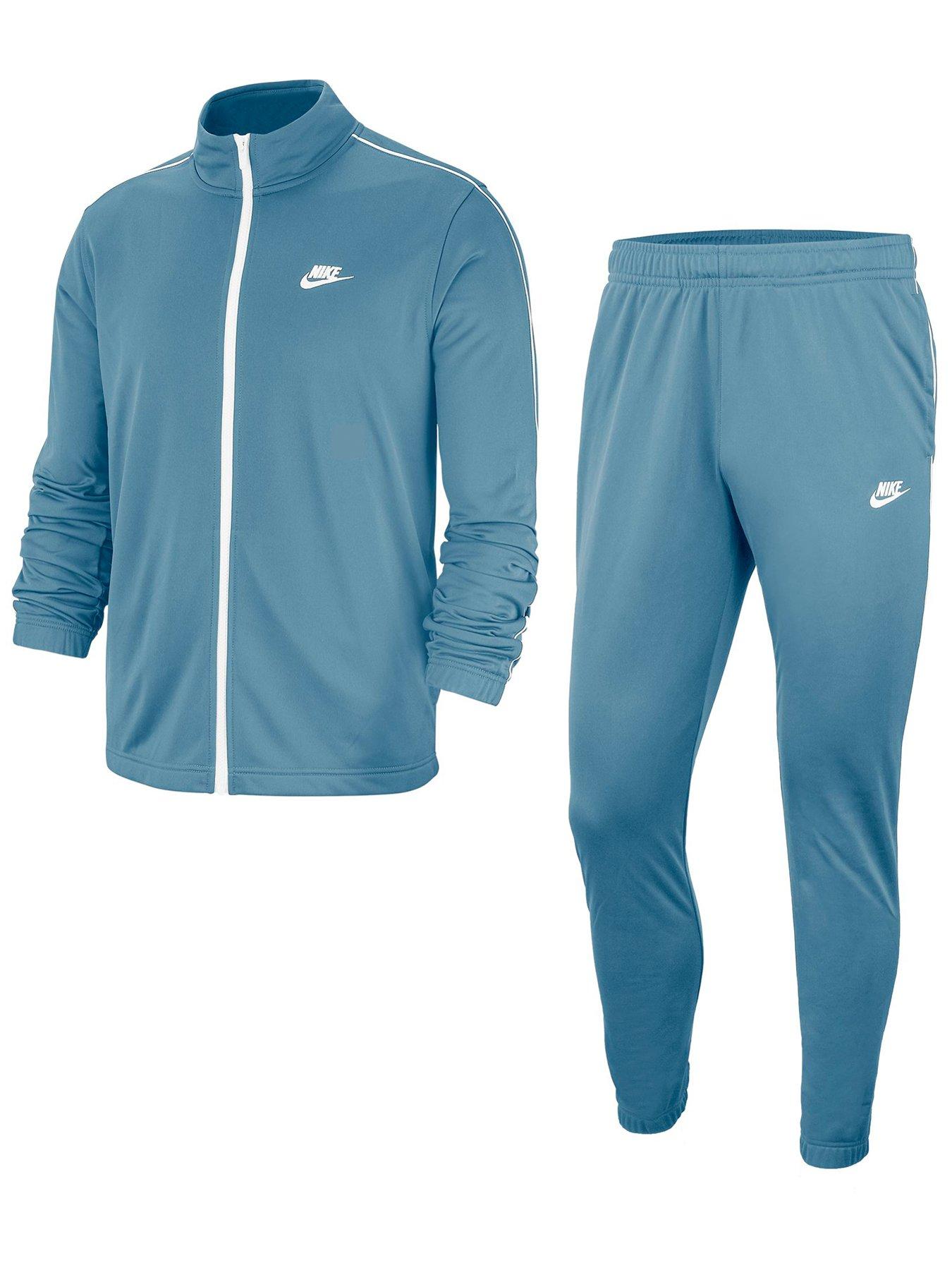 light blue nike tracksuit mens