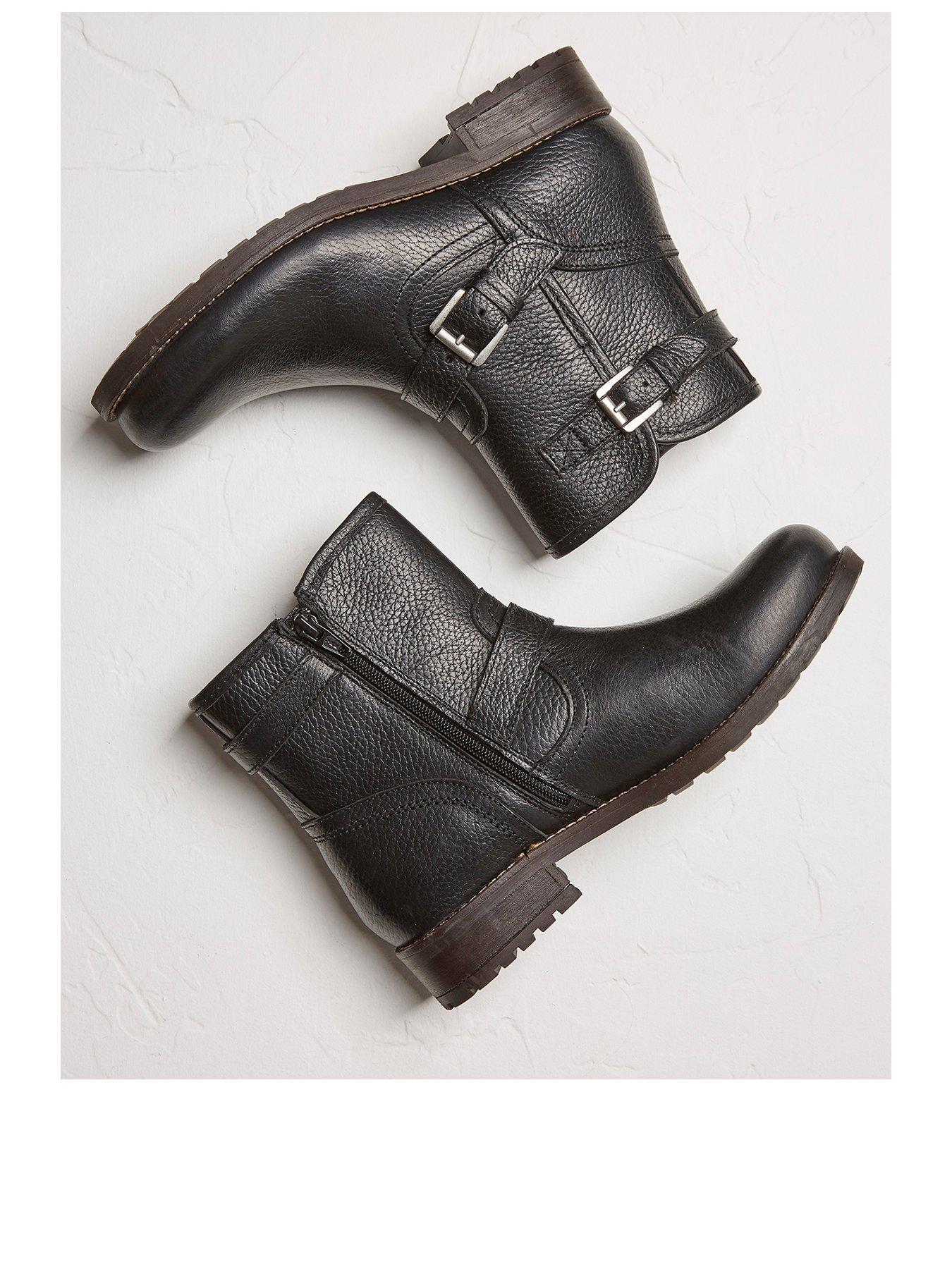 FatFace Debden Biker Boots - Black 