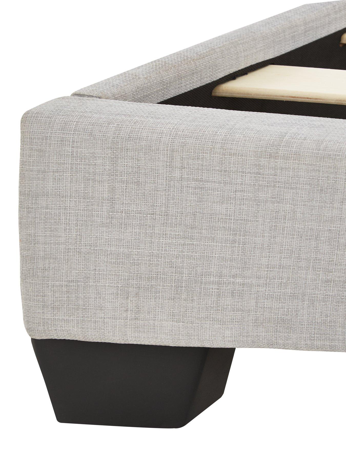 Image 4 of 6 of Very Home Riley Fabric Single Bed Frame with Mattress Options (Buy &amp; SAVE!)
