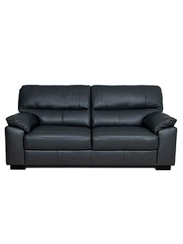 Product photograph of Very Home Ambrose Leather 3 Seater Sofa - Fsc Reg Certified from very.co.uk