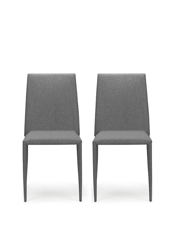 Jazz Fabric Dining Chairs Slate Grey, Grey Fabric Dining Chairs Set Of 4