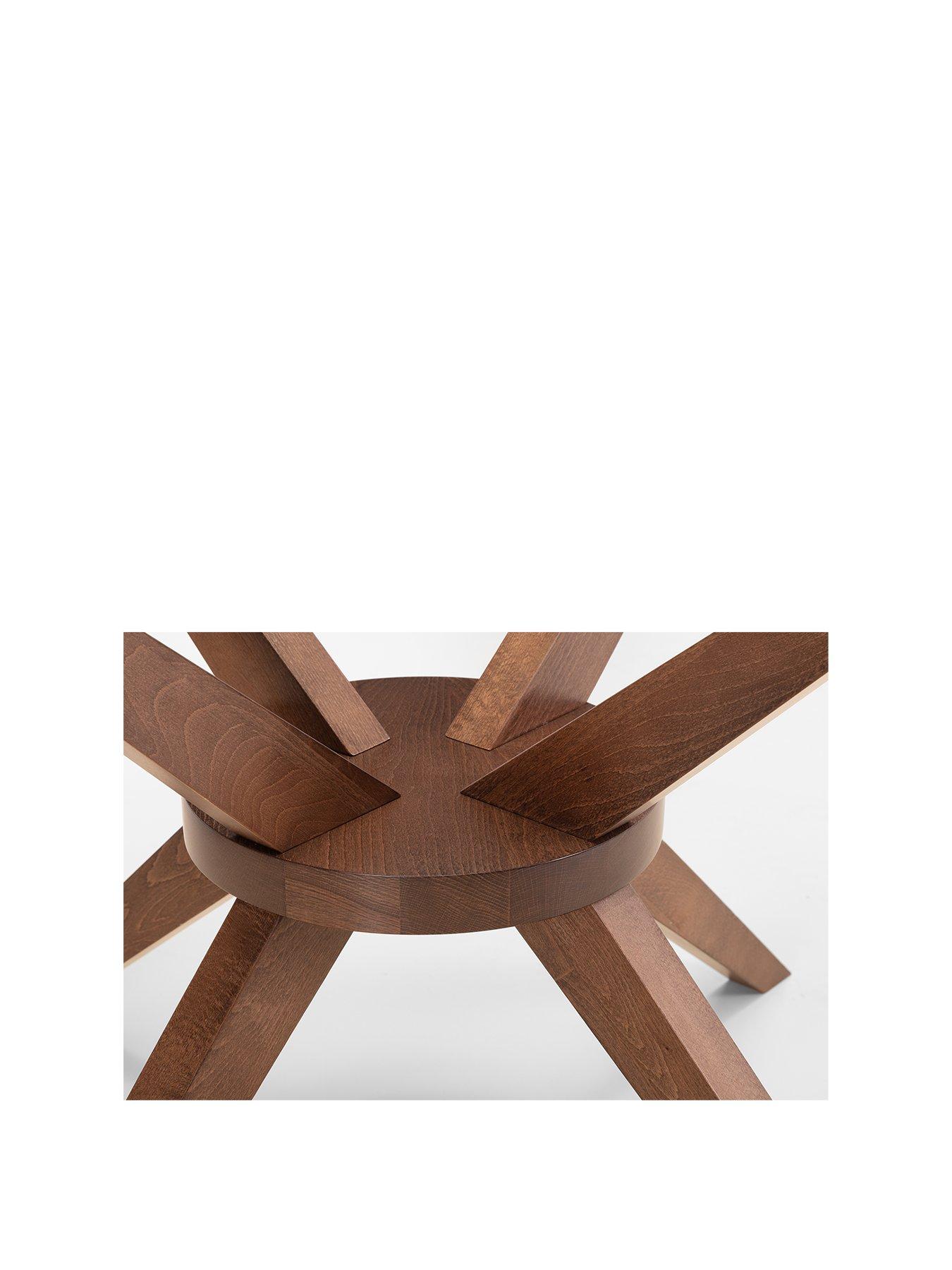 Image 4 of 4 of Julian Bowen Chelsea Large 140&nbsp;cm Round Glass Top&nbsp;Dining&nbsp;Table