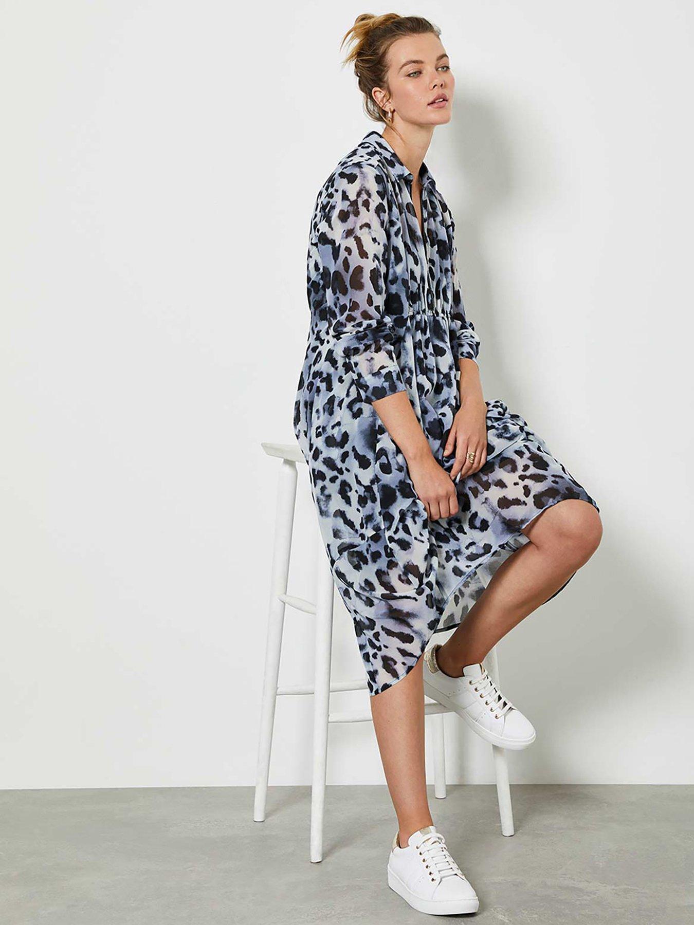 mint velvet audrey print shirt dress