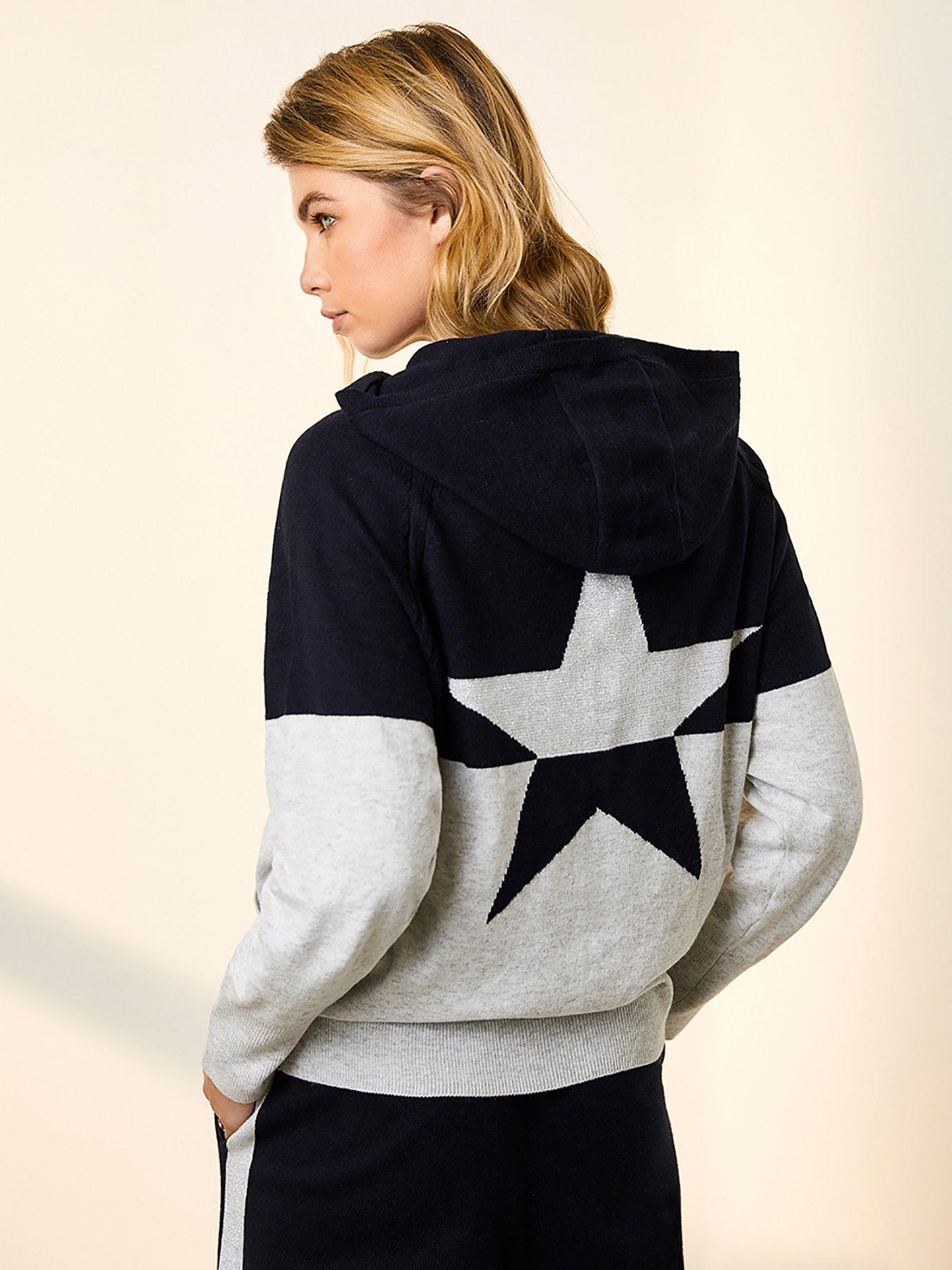 mint velvet star hoodie