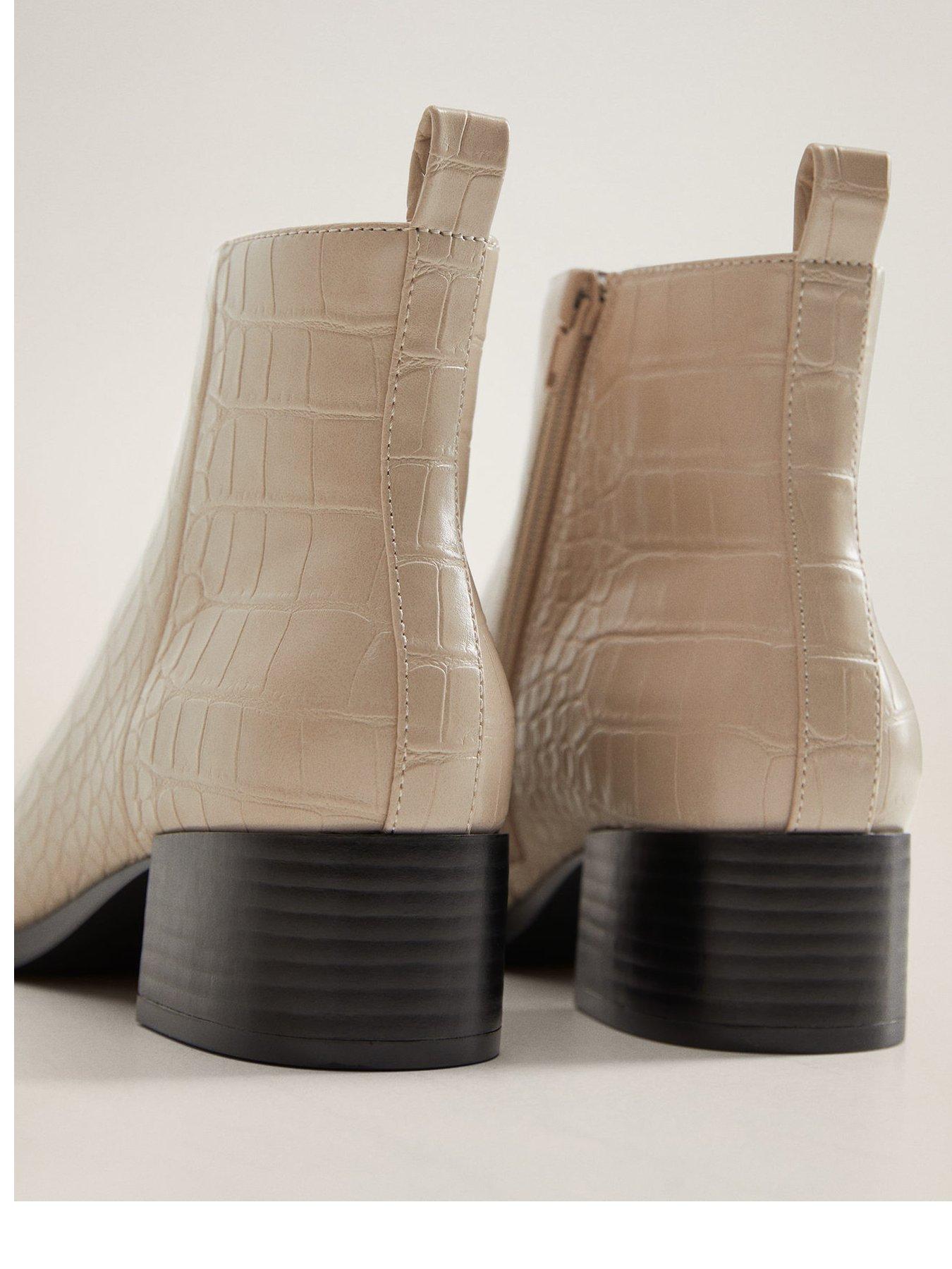 mango croc boots