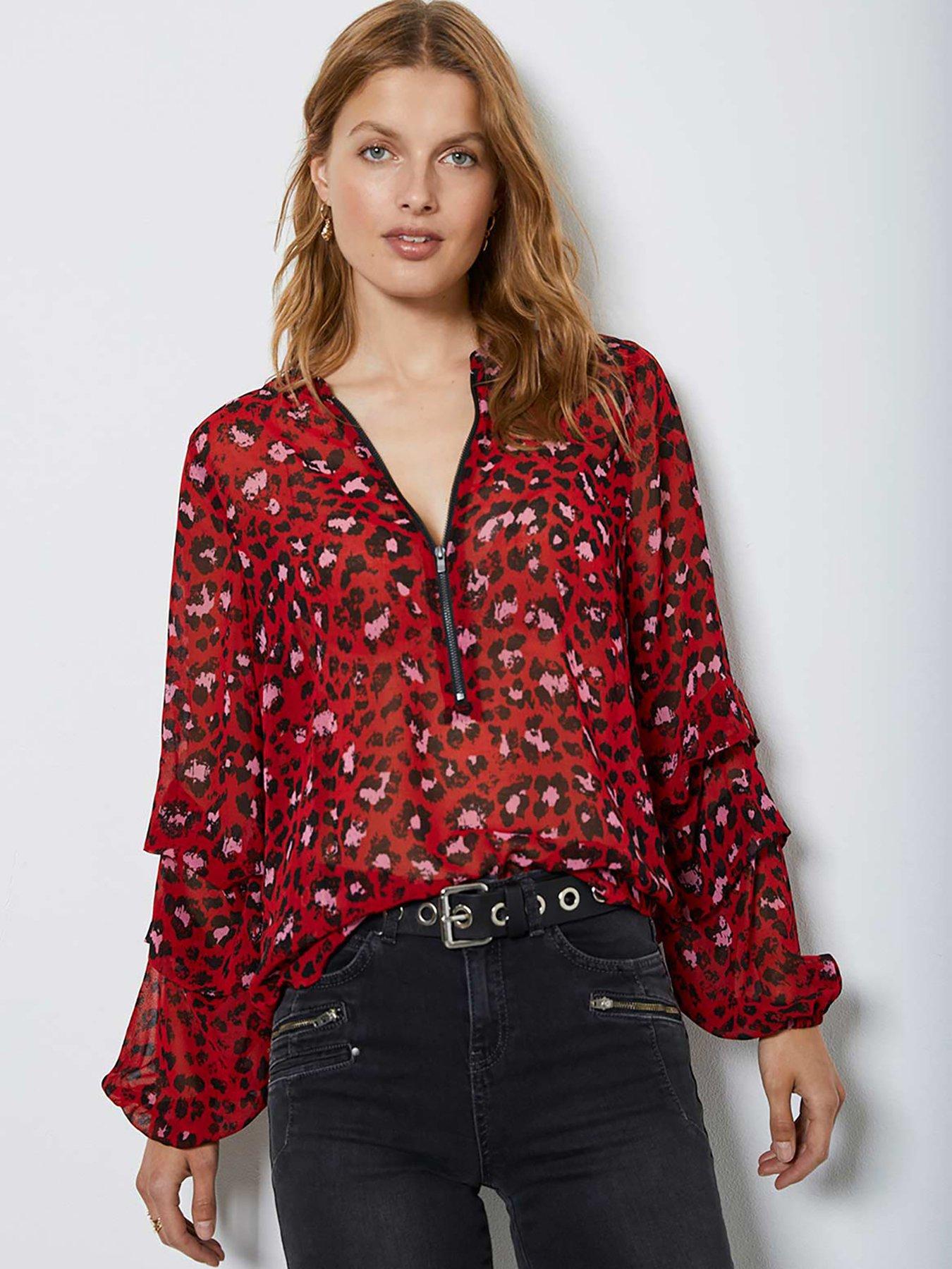 zip front blouse uk
