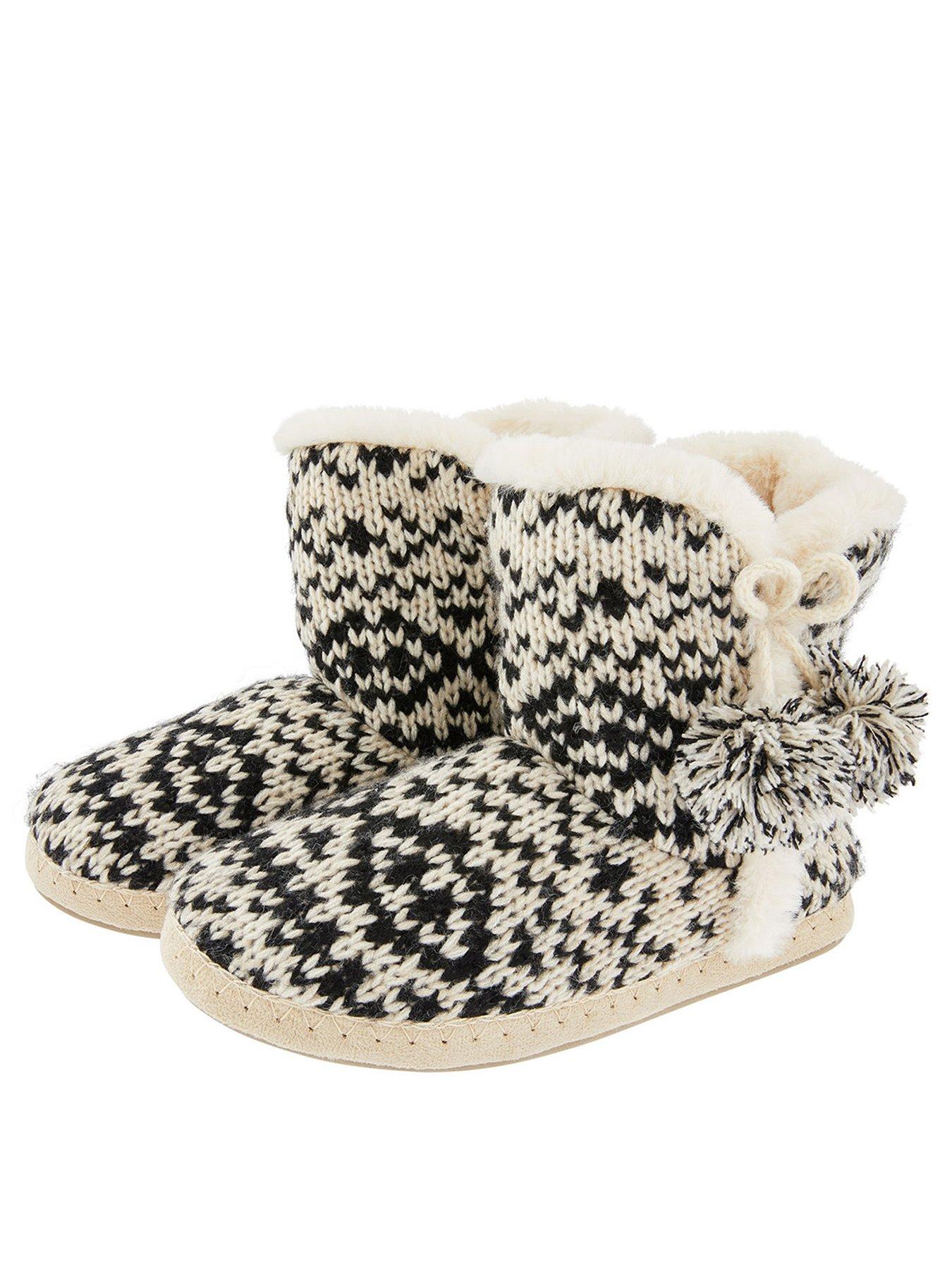 Accessorize Fairisle Knitted Boots 