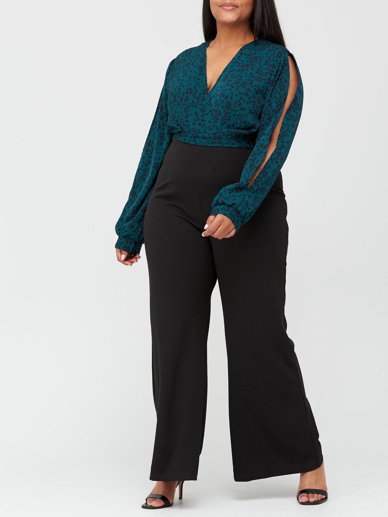 plus size evening jumpsuits uk