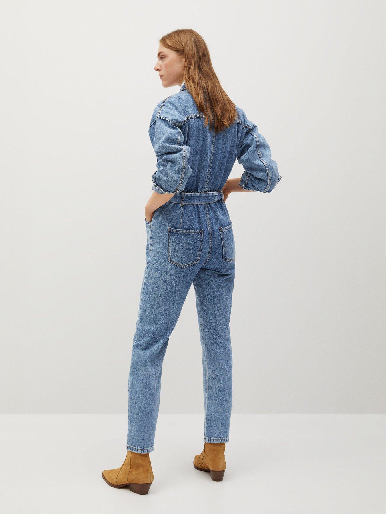 mango jumpsuit denim