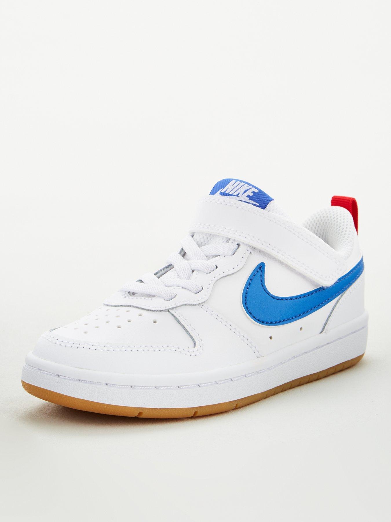 Nike Court Borough Low 2 Childrens Trainers White Blue Very Co Uk