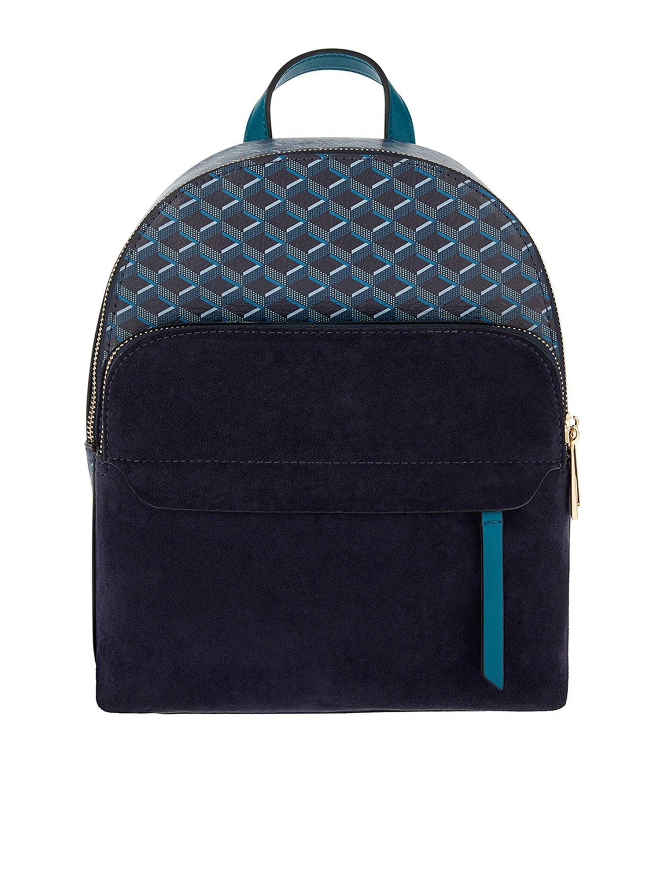 accessorize blue backpack