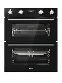 Product photograph of Hisense Bid75211bguk 60cm Wide Built-under Double Oven - Black from very.co.uk