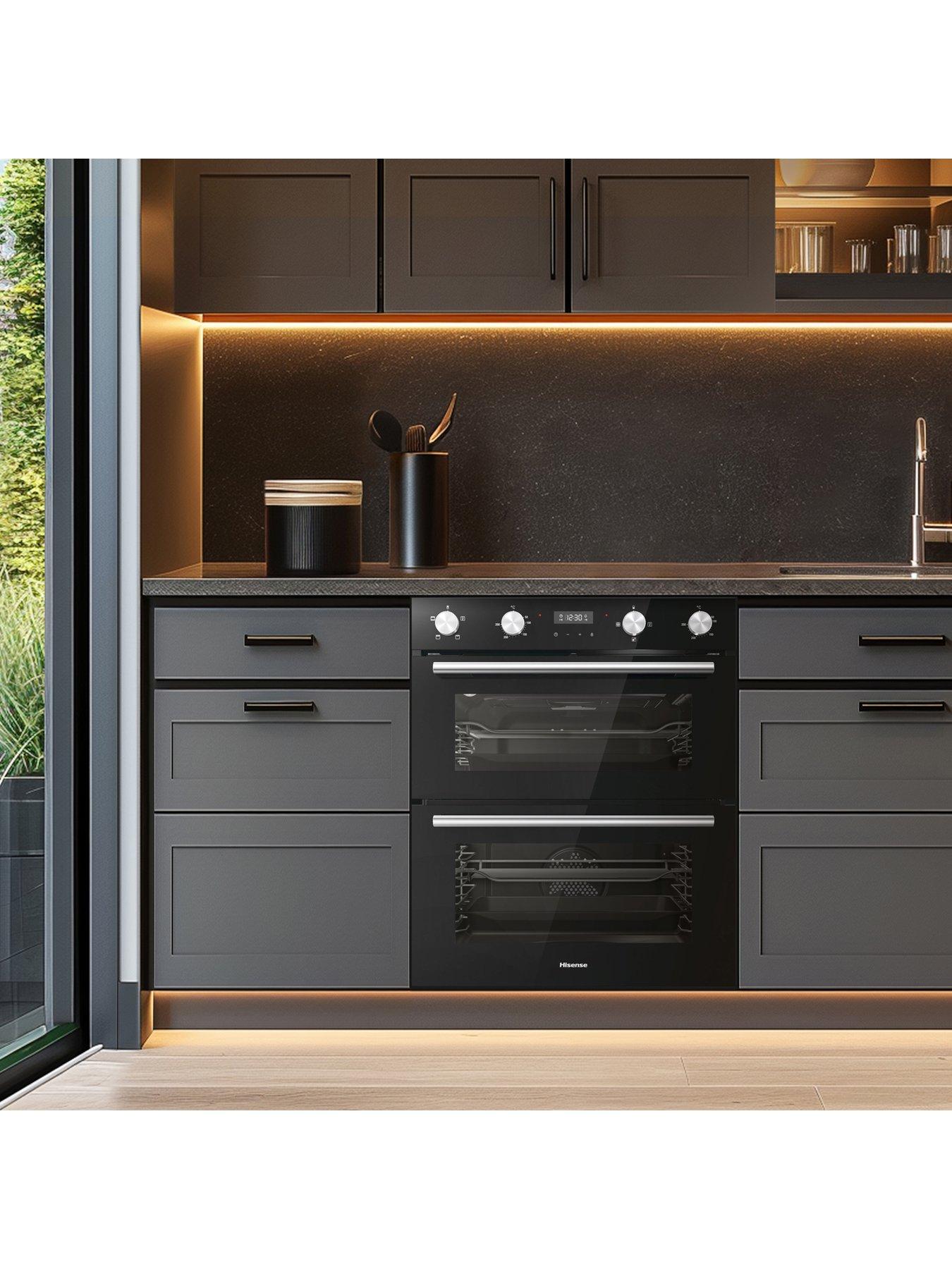 Image 6 of 7 of Hisense BID75211BGUK 60cm Wide&nbsp;Built-Under Double Oven - Black
