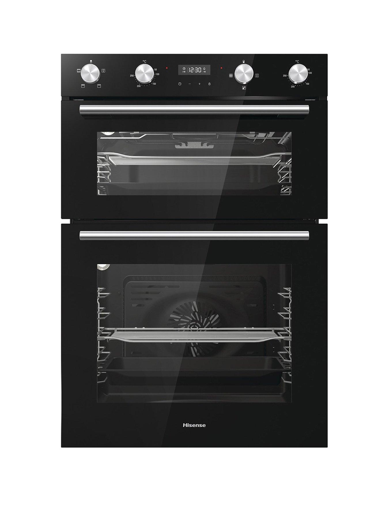 undefined BID95211BGUK 60cm Wide Built-In Double Oven - Black
