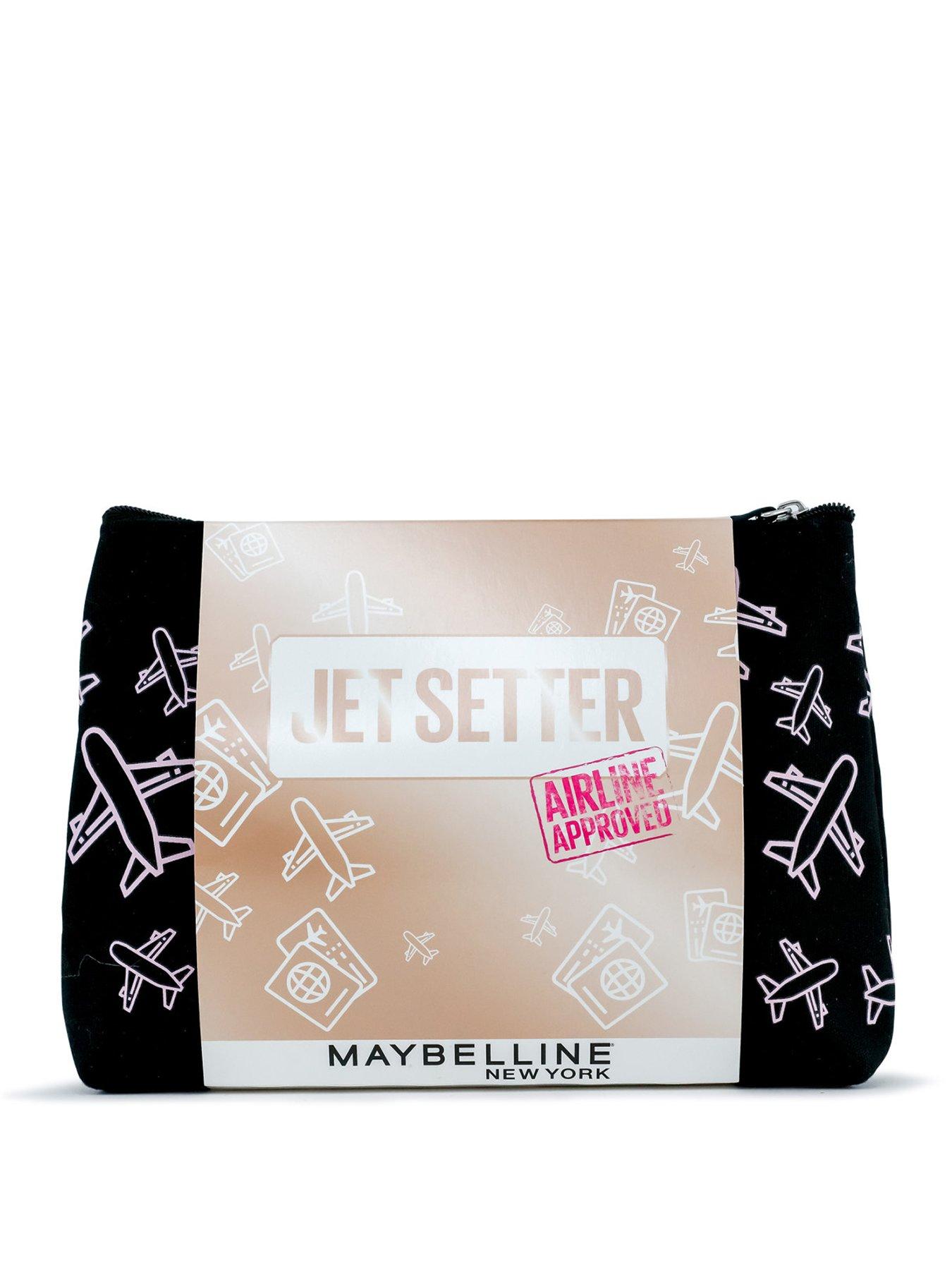 MAYBELLINE Makeup Kit Jet Setter Primer, Mascara, Lipstick, Blusher