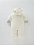  image of mini-v-by-very-baby-unisex-faux-fur-cuddle-suit-ivory