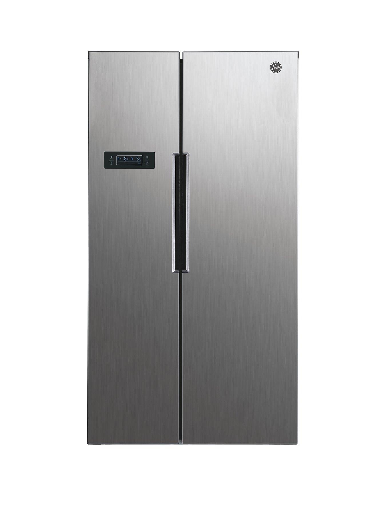 Product photograph of Hoover H-fridge 500 Maxi Hhsbso 6174xk American Fridge Freezer With Total No Frost - Stainless Steel from very.co.uk