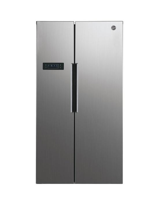 front image of hoover-h-fridge-500-maxi-hhsbso-6174xk-american-fridge-freezer-with-total-no-frost--nbspstainless-steel
