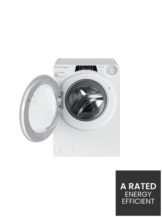 stillFront image of candy-rapido-ro1696dwmce1-80-9kg-wash-1600-spin-washing-machine-white