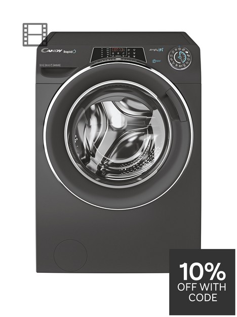 candy-rapido-ro16106dwmcre-80nbsp10kg-wash-1600-spin-washing-machine-black