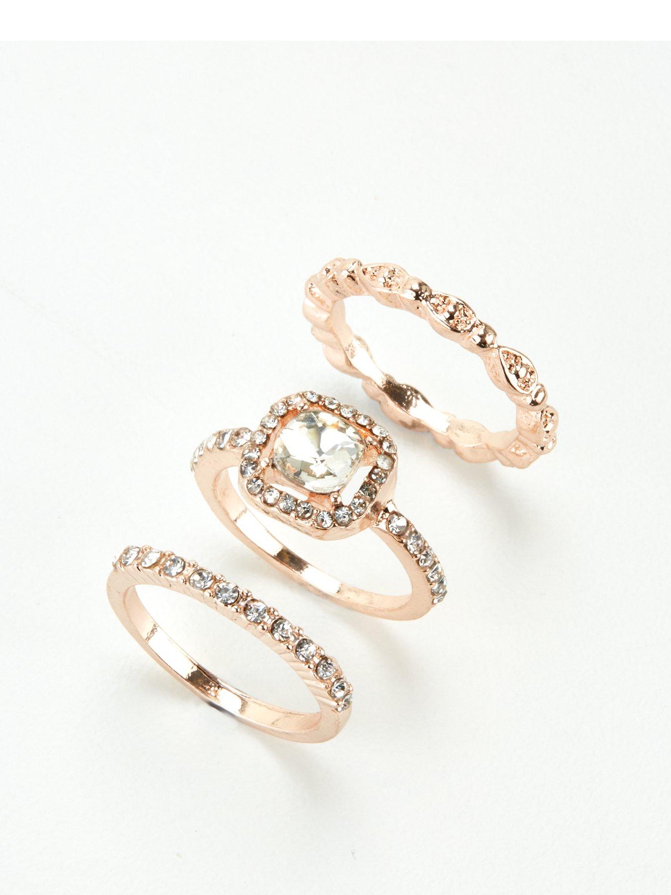 river island rose gold jewellery