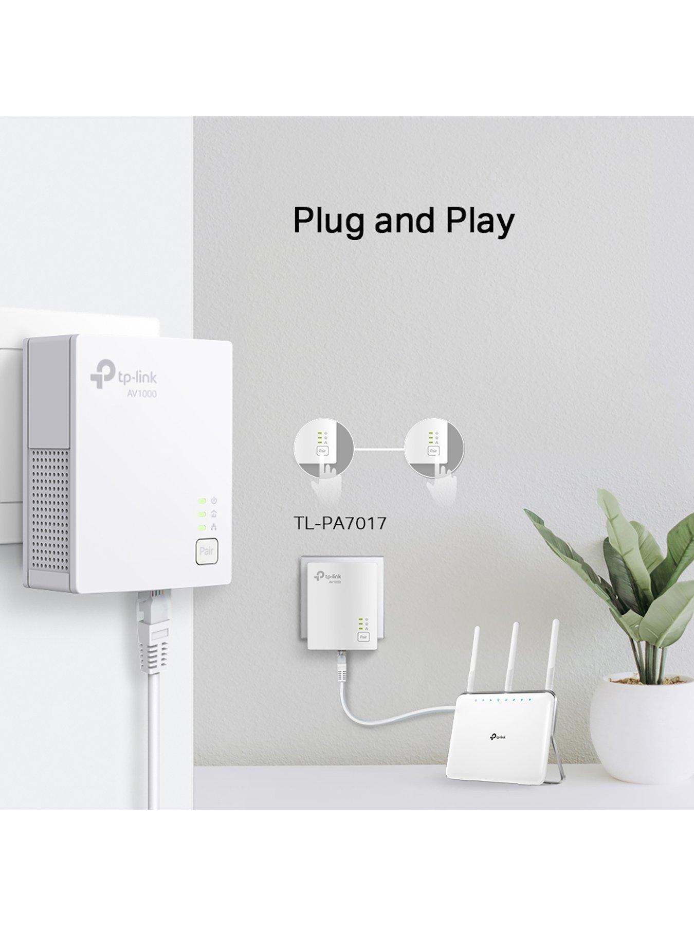 Image 4 of 5 of TP Link TL-PA7017 KIT AV1000 Gigabit Powerline Starter Kit