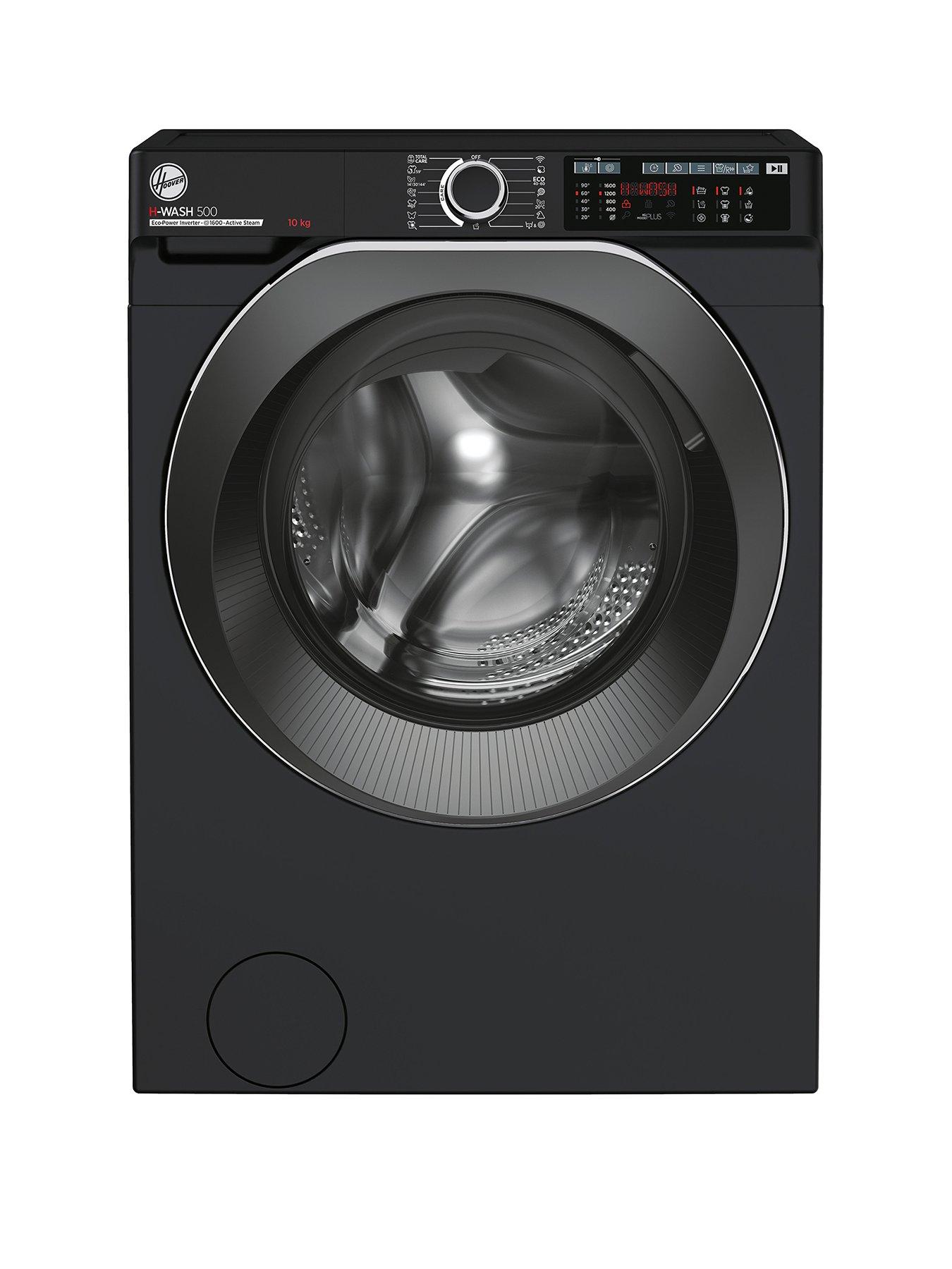 Product photograph of Hoover H-wash 500 Hw 610ambcb 1-80 10kg Load 1600 Spin Washing Machine - Black With Wifi Connectivity - A Rated from very.co.uk