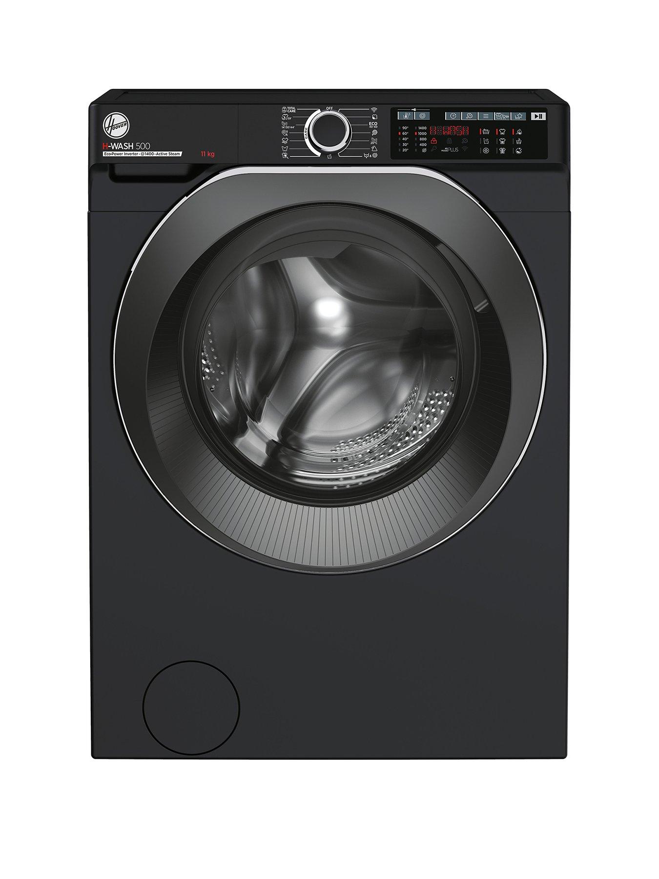 undefined H-WASH 500 HW 411AMBCB/1-80 11kg Load, 1400 Spin Washing Machine - Black, with Wifi Connectivity - A Rated