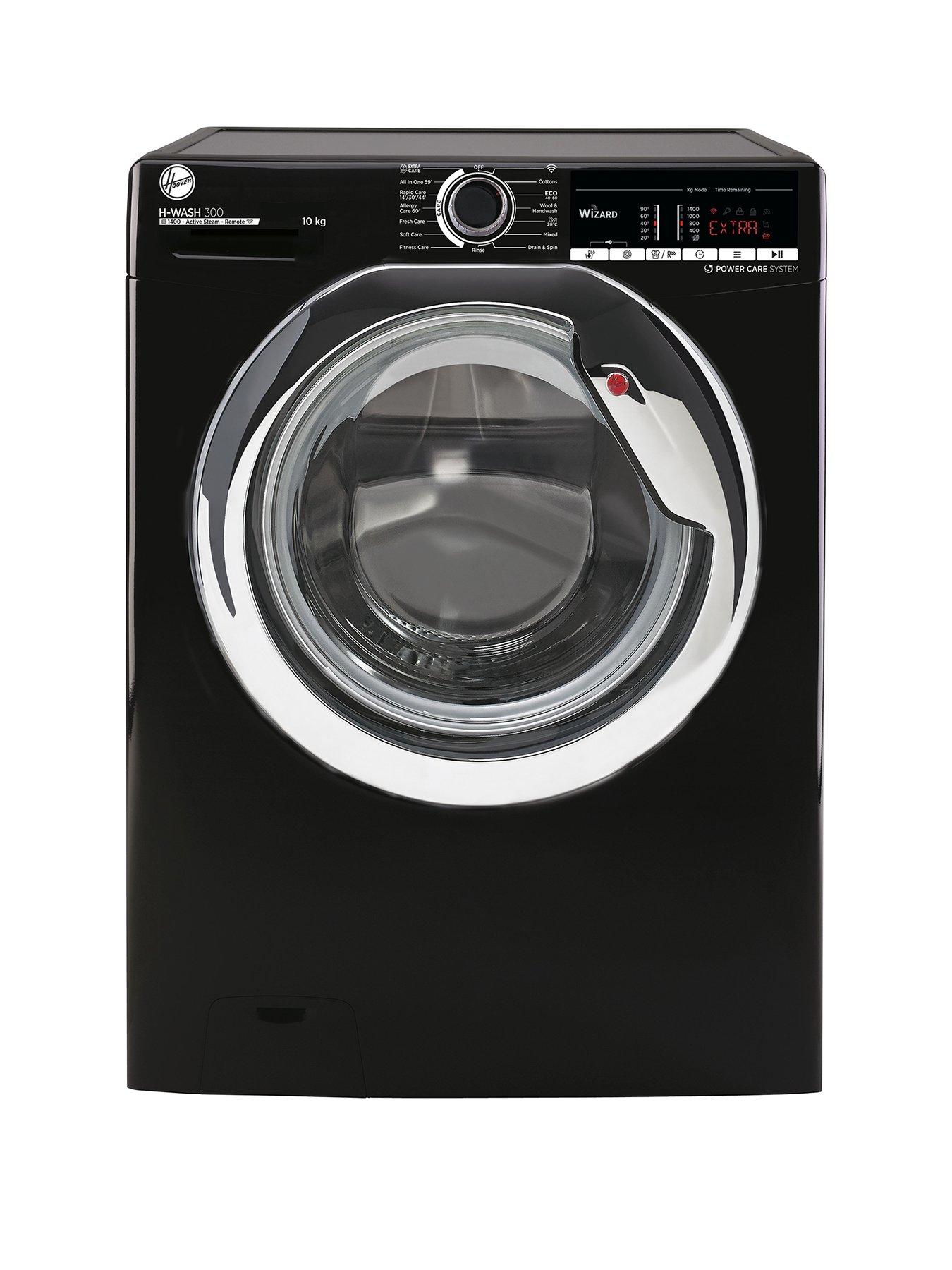 undefined H-WASH 300 H3WS4105TACBE-80 10kg Load, 1400 Spin Washing Machine - Black