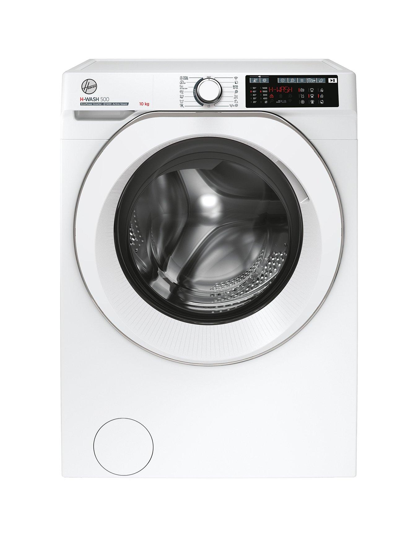 Hoover H-WASH 500 HW 410AMC/1-80 10kg Load, 1400 Spin Washing Machine - White, with Wifi Connectivity - A Rated