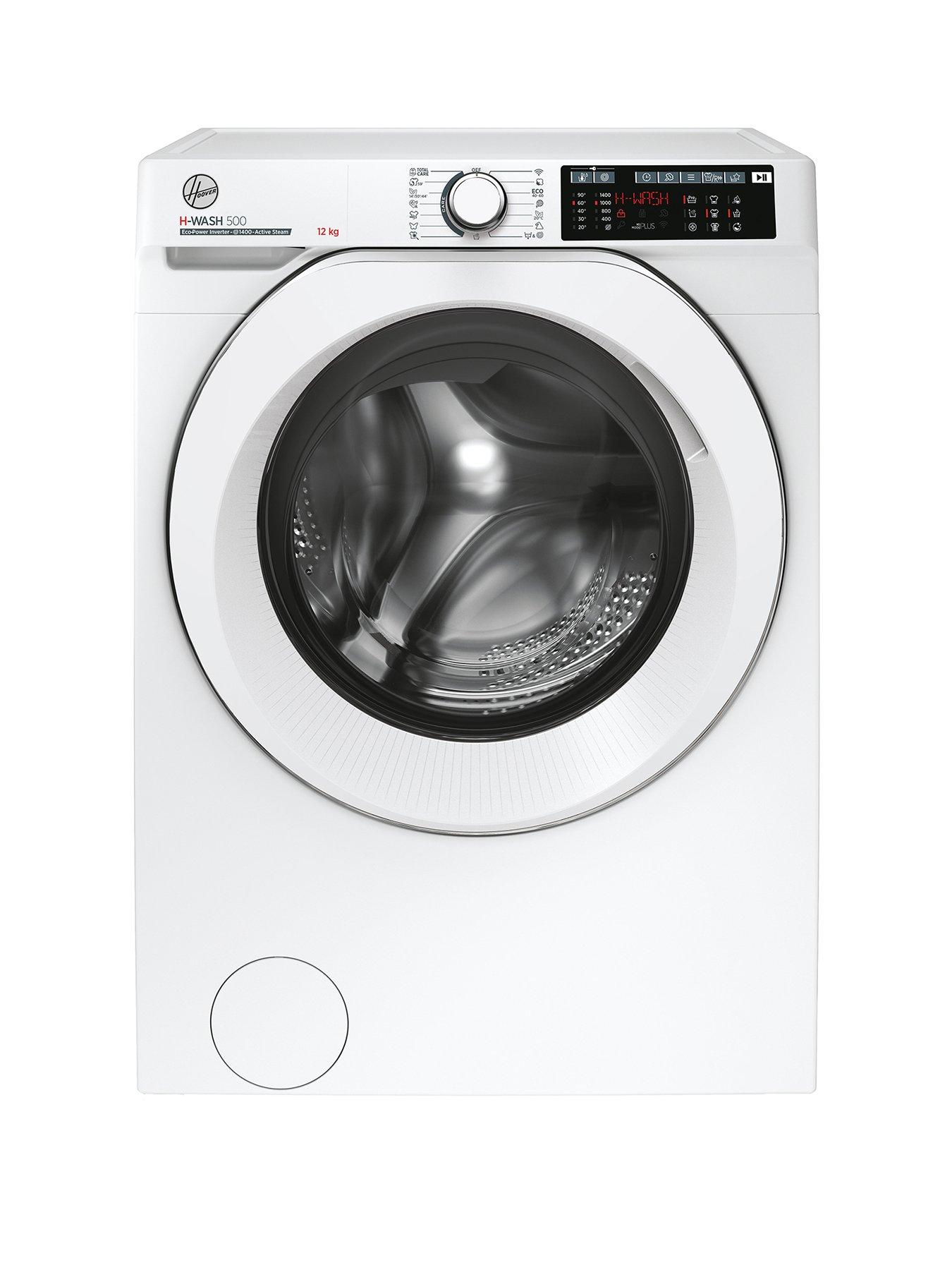 Product photograph of Hoover H-wash 500 Hw 412amc 1-80 12kg Load 1400 Spin Washing Machine - White With Wifi Connectivity - A Rated from very.co.uk