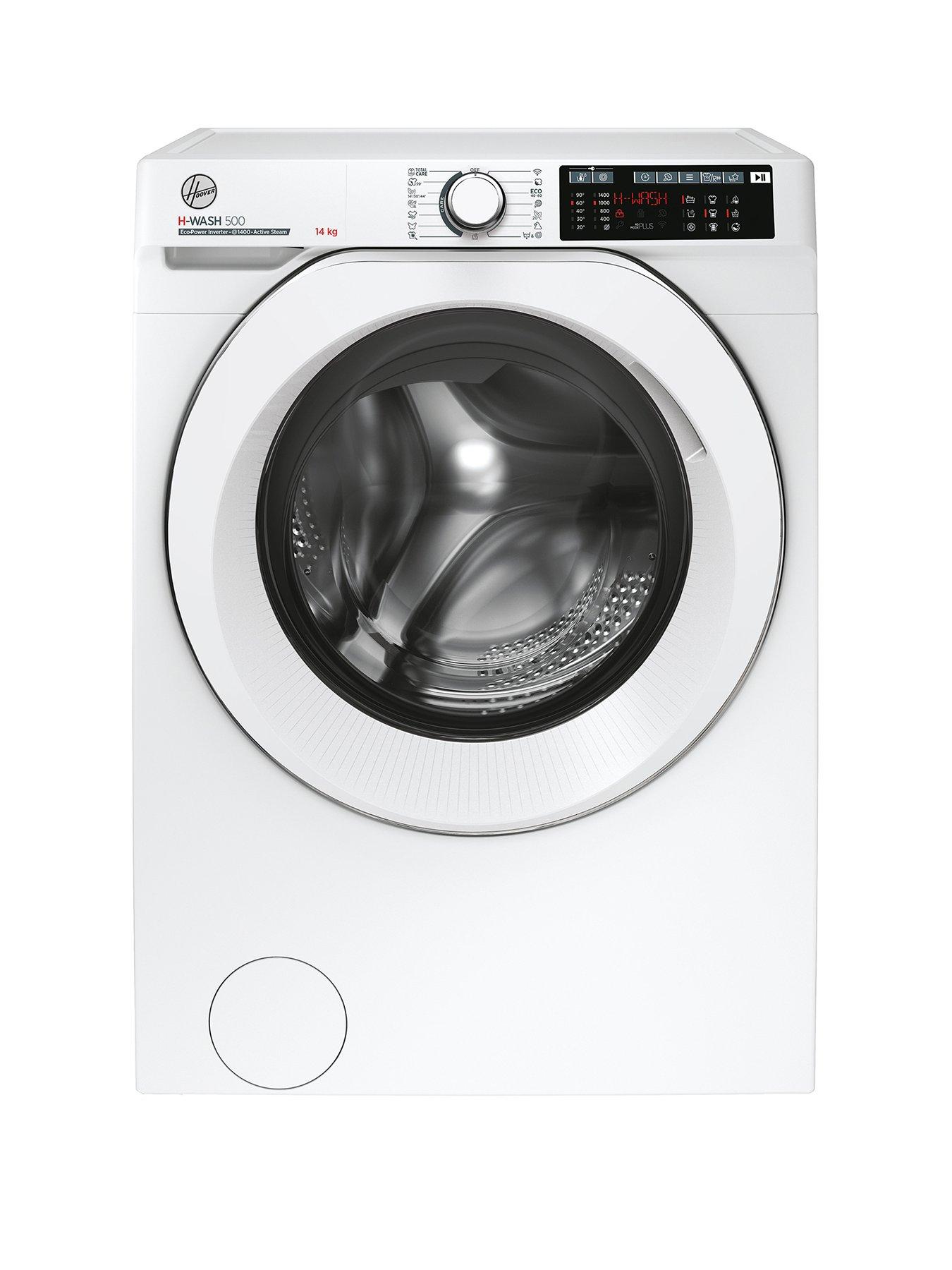 Product photograph of Hoover H-wash 500 Hw 414amc 1-80 14kg Load 1400 Spin Washing Machine - White With Wifi Connectivity - A Rated from very.co.uk