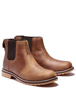 timberland larchmont ii chelsea boots - rust