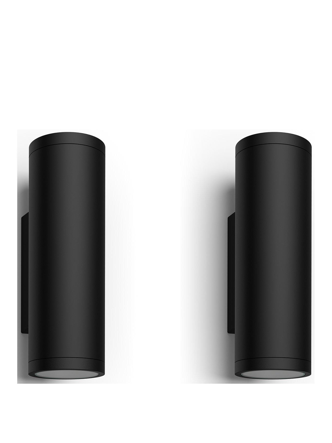 Image 1 of 7 of Philips Hue Hue Appear White &amp; Colour Ambiance LED Smart Outdoor Wall Light Double Pack