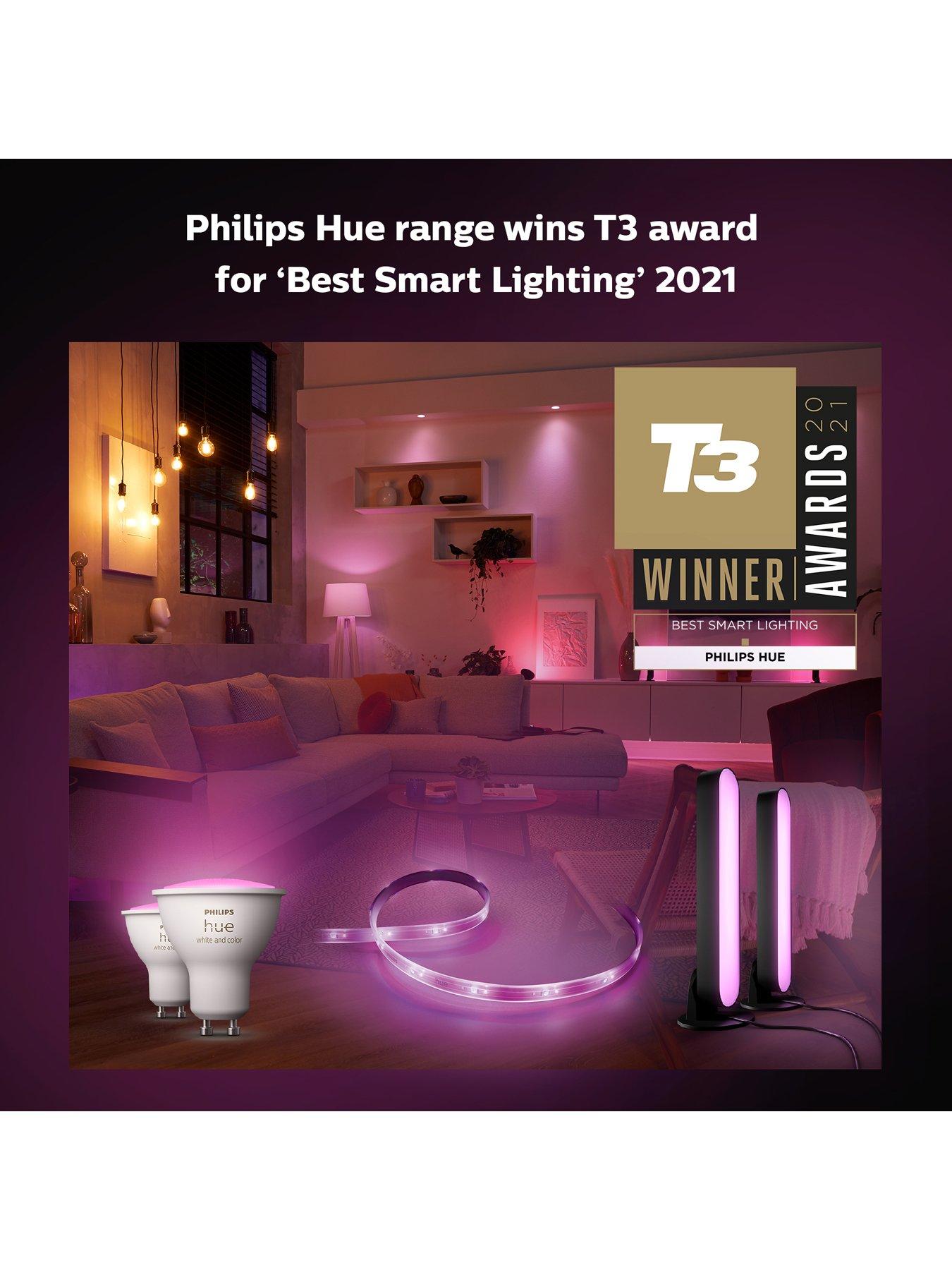Image 6 of 7 of Philips Hue Hue Appear White &amp; Colour Ambiance LED Smart Outdoor Wall Light Double Pack