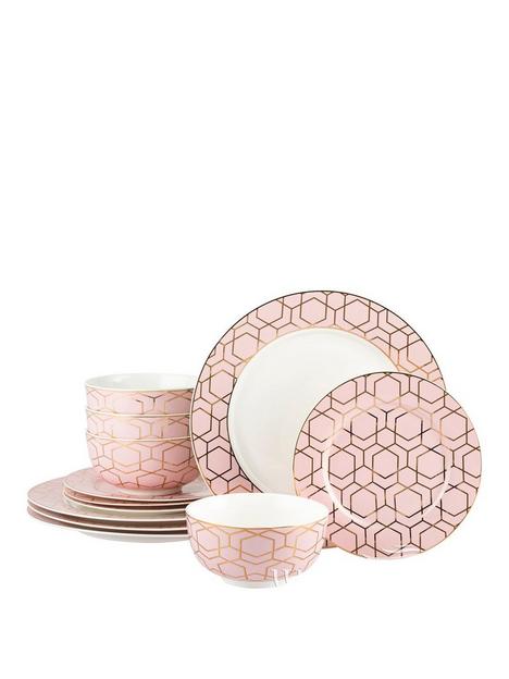 waterside-12-piece-tallulah-pink-gold-dinner-set