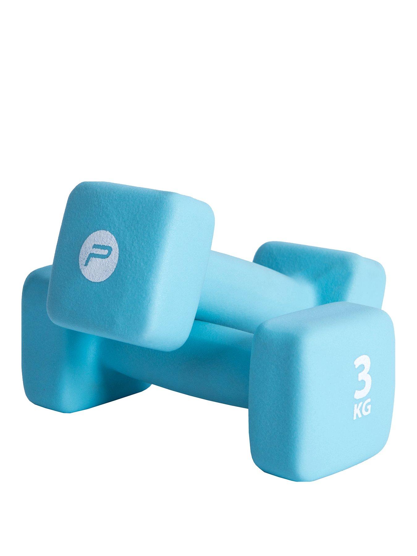 Pure2Improve Pair of Neoprene Coated Dumbbells 3kg very