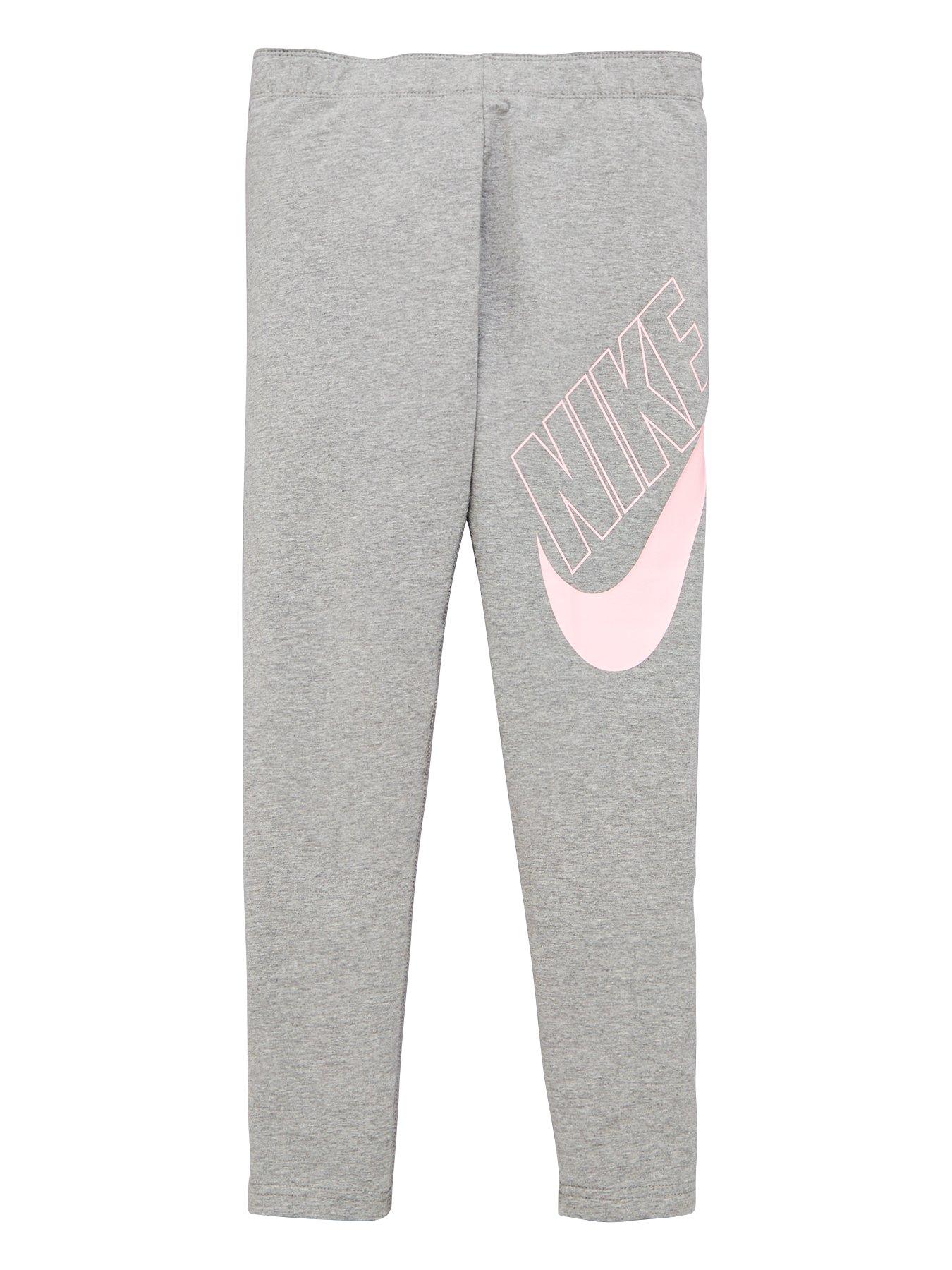 nike grey and pink leggings